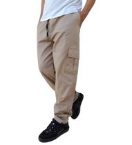 Calça Cargo Juvenil Infantil 6 Bolsos Skatista Adolescente