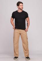 Calça Cargo Macaw Sarja 7888 Bege F075