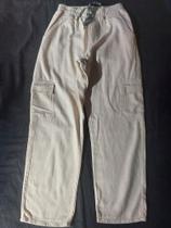 Calça Cargo Masculina Linho Premium 100% Algodao Com Cordão Ajustável Confort Calça Cargo Masculina Linho Premium 100% Algodao Com Cordão Ajustável Confort