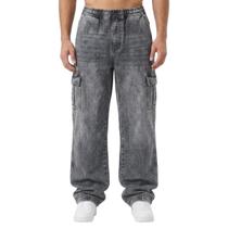 Calça Cargo Masculina Oncross Cinza Destonada Elástico Na Cintura 6160 Tamanho:GCor:CinzaGênero:Homem Calça Cargo Masculina Oncross Cinza Destonada Elástico Na Cintura 6160 Tamanho:GCor:CinzaGênero:Homem