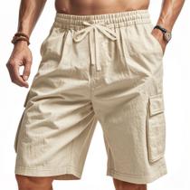 Calça cargo Medapo 2025, casual de verão, com cordão, cintura 3GG