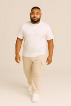 Calça Cargo Plus Size Masculina Sarja com Cordão Tamanho Grande G1 G2 G3 Diversas Cores