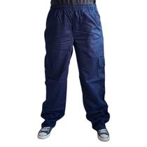 Calça Cargo Sarja Masculina Dazz Dazzling Elástico P M G GG