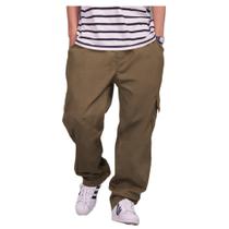 Calça Cargo Sarja, Moda Unissex, Skate E Casual 4 Bolsos Calça Cargo Sarja, Moda Unissex, Skate E Casual 4 Bolsos