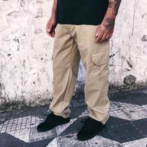 calça cargo sarja skate algodão