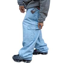 Calça Cargo Skate Jeans Streetwear Bolso Lateral Calça Cargo Skate Jeans Streetwear Bolso Lateral
