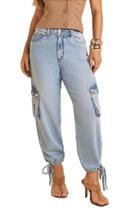 Calça Cargo Slouchy Feminina Assédio Jeans - Estilo Urbano e Conforto