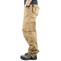 Calça Cargo Tática Masculina Camuflada - Algodão - Para Trabalho e Caminhada
