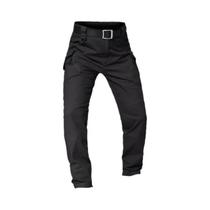 Calça Cargo Tática Masculina Com Vários Bolsos Elásticos Militares Urbanos Slim Fit 5XL