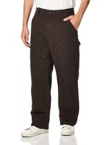 Calça Carhartt Loose Straight Washed Duck, dupla frente, marrom