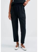 Calça Carrot Hering H9LT Feminina Cintura Alta Viscose T. P/XG