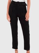 Calça Carrot Malwee 1000121261 Feminina Com Cinto e Bolsos Alfaiataria T. M/GG Calça Carrot Malwee 1000121261 Feminina Com Cinto e Bolsos Alfaiataria T. M/GG