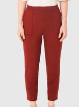 Calça Carrot Malwee 1000132873 Feminina Com Bolsos Moletom Viscose T. P/XGG