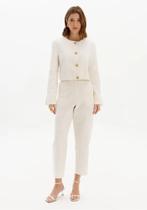 Calça Carrot Texturizada Cintura Alta 502CF003058