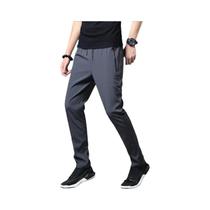 Calça Casual Masculina Slim Fit De Secagem Rápida De Seda Gelada Verão Estilo Coreano Jinlun Calça