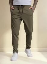 Calça Casual Slim Masculina Em Poliamida Dialogo Calça Casual Slim Masculina Em Poliamida Dialogo