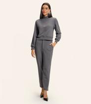Calça Cenoura Piquet Verona Endless Cinza Calça Cenoura Piquet Verona Endless Cinza