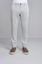 Calça Chambray Slim Fit - Cinza Grafite