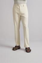 Calça Chino Comfort Linen Blend - Bege Areia
