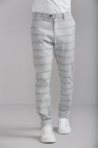 Calça Chino Principe de Gales Comfort - Cinza