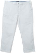 Calça chino Tommy Hilfiger Classic Fit, elástica, branca, masculina