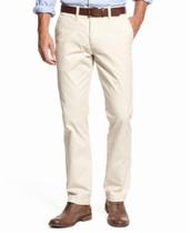 Calça Chino Tommy Hilfiger Classic Fit - Stretch - Cor Caqui