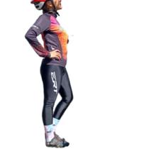 Calça Ciclismo Feminina ERT Racing Forro Gel Para Pedalar