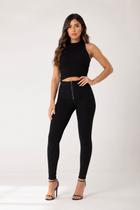 Calça Cigarrete Bandagem Lipo Feminina Calça Cigarrete Bandagem Lipo Feminina