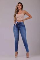 Calça cigarrete + cadarço de cintura