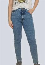 Calça Cigarrete Carmen Marmorizado Feminino 98% Algodão E2% Elastano Blufera Jeans 22003-5