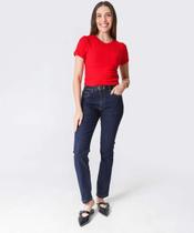 Calça Cigarrete Feminina Jeans Bolsos-87010