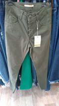 Calça cigarrete, verde sarga dardak