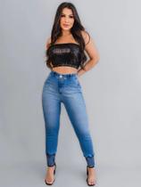 Calça Cigarreti Feminina Diva Safira Marca: Edex Jeans Referência: 72420496 Calça Cigarreti Feminina Diva Safira Marca: Edex Jeans Referência: 72420496