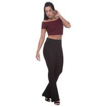 Calça Cintura Alta Bandagem - Preta Black Calça Cintura Alta Bandagem - Preta Black