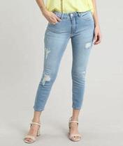 Calça clara jeans azul clara