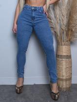 Calça classic marmorizada levanta bumbum cos alto laycra - ss jeans