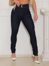 Calça classic premium cos alto 2 botão amaciado levanta bumbum laycra