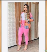 Calça clochad candy onça preta Calça clochad candy onça preta