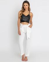 Calça Clochard Cintura Alta com Cinto