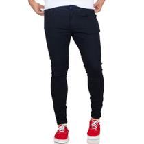 Calça Color Black Zune Jeans Masculina Skinny Casual Básica