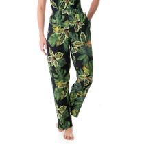 Calça Com Bolso Viscose Estampada Tamanho:GGCor:Estampa 321