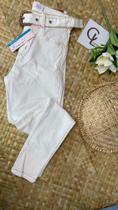 Calça com cinto fivela Calça com cinto fivela