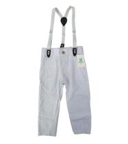 Calça com Suspensório Branco Tam.M (3-4 Anos)
