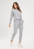 Calça Comfy Jogger Moletinho Mescla Salvatore Fashion