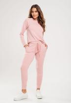 Calça Comfy Jogger Moletinho Rosa Salvatore
