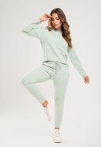 Calça Comfy Jogger Moletinho Verde Claro Salvatore Calça Comfy Jogger Moletinho Verde Claro Salvatore