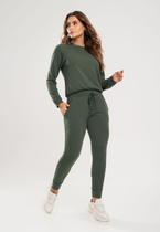 Calça Comfy Jogger Moletinho Verde Salvatore Fashion