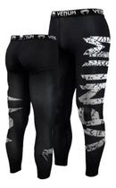 Calça Compressão Fight Muay Thai Mma Venum Giant Classic Black