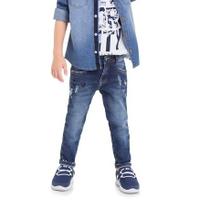 Calça Comprida Infantil Jeans destroyed Colegial 1 A 8 Anos Revenda
