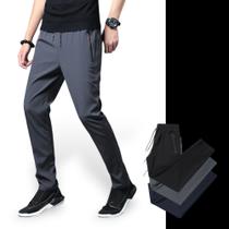 CALÇA CORRIDA Academia Bolso Zíper Cordão Elastano Tecido Gelado 994